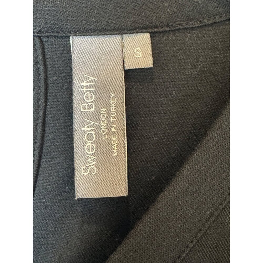 Sweaty Betty Jumpsuit Women Small Black‎ Cropped Wide Leg Cruise Athleisure Yoga - Picture 8 of 12